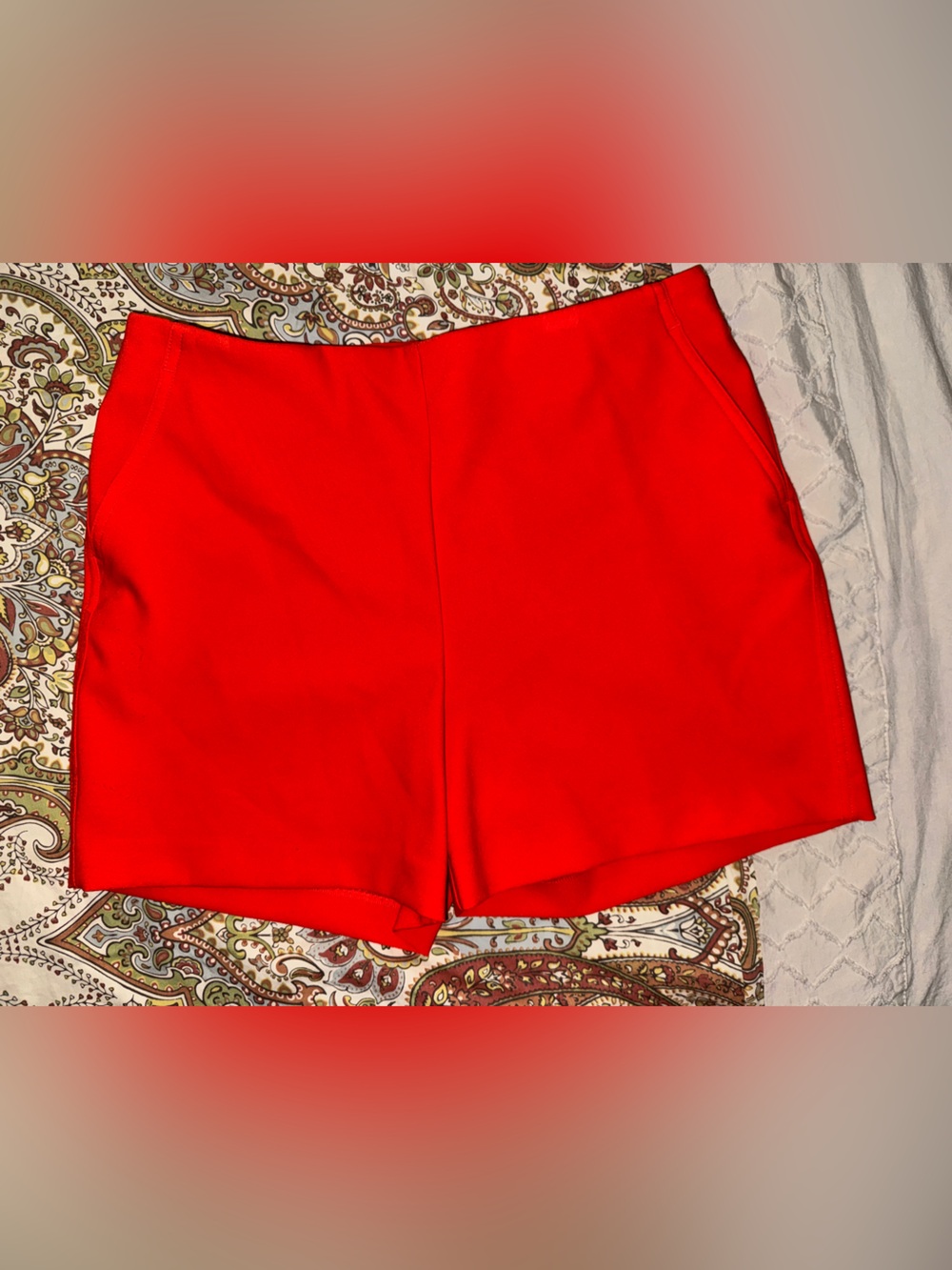 Rachel Zoe Bright Red Tailored Women's Shorts